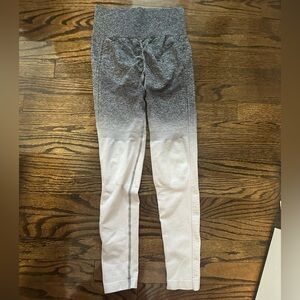 Gray and White Leggings